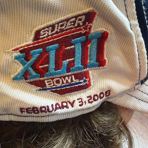 Vintage NFL Super Bowl 42 Hat XLII NY GIANTS Champions Reebok Football Cap - Picture 4 of 9